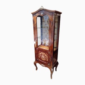 Baroque Style Rosewood Cabinet with Bronze Friezes, 1990s
