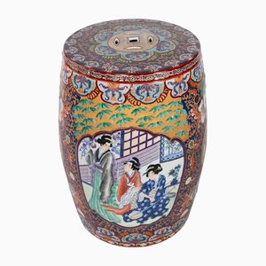 Chinesischer Handbemalter Keramik Gartenhocker