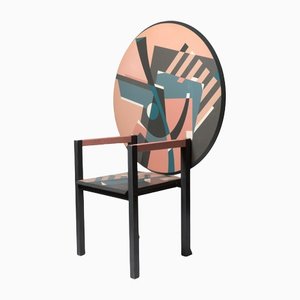 Zabro Trone in Lacquered Wood by Alessandro Mendini