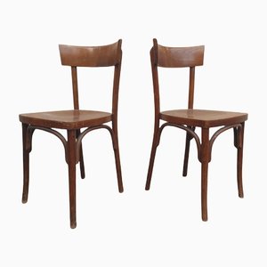 French Bohemian Bistro Chairs, Set of 2