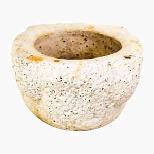 Italian White Porous Stone Vase