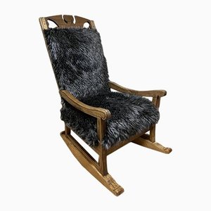 Rocking Chair Noire, 19ème Siècle