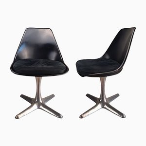 Mid-Century Modern Tulip Chair by Maurice Burke and Eero Saarinen for Arkana, Set of 2