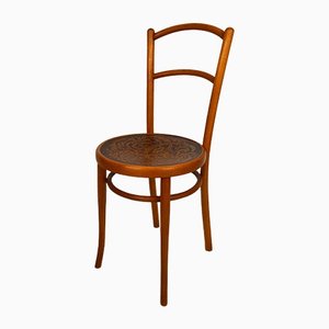 Bistro Chair with Decorated Seat from Jacob & Josef Kohn