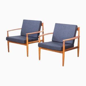 Lounge Chairs by Grete Jalk for France & Søn, 1960s, Set of 2