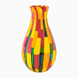 Handgefertigte mundgeblasene Redentore Vase aus Muranoglas von Angelo Ballarin