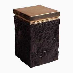 Bronze Hand Casted Side Table or Stool from Studio Goldwood