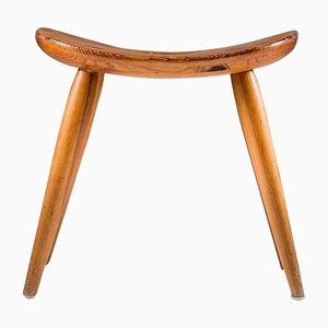 Tabouret en Pin par Torsten Claeson, Suède, 1930s