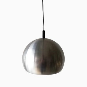 German Aluminum Ball Pendant Lamp from Erco, 1970s