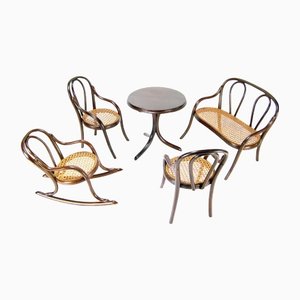 Asientos para muñecas de Thonet, 1890. Juego de 5