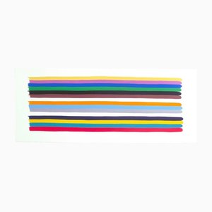 Jessica Snow, Long Color Stack 1, 2014, Acrylique sur Papier
