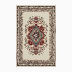 Beige Needlepoint Kilim Rug