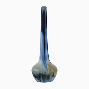 20th Century Glazed Stoneware Vase by Gentil Sourdet, France