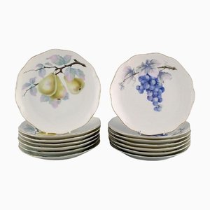 Porcelain Plates from Kronach, Germany, 1940s, Set of 14
