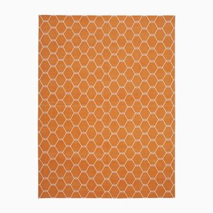 Orange Dhurrie Rug