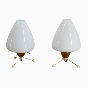 Mid-Century Table Lamps, Czechoslovakia, 1960s, Set of 2