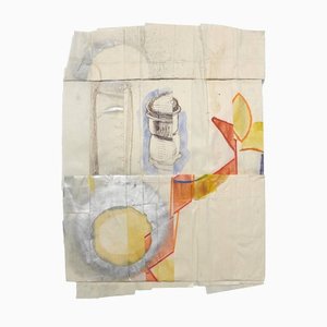 Peter Soriano, 4th Floor, 2011, Sprühfarbe, Bleistift, Tusche, Aquarell auf Papier