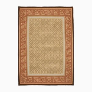 Brown Aubusson Kilim