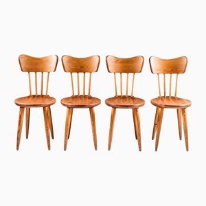 Chaises en Pin par Torsten Claeson, Suède, 1930s, Set de 4