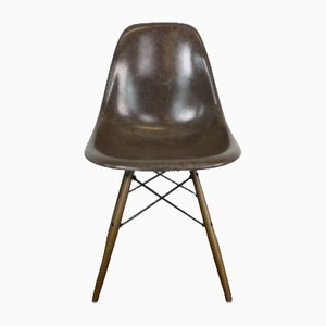 Brauner DSW Beistellstuhl von Eames für Herman Miller
