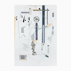 Dannielle Tegeder, Clineld, 2017, Gouache, Tusche, Farbstift, Graphit, Sprühfarbe auf Wasserbasis & Pastell auf Fabriano Murillo Papier