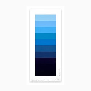 Kyong Lee, carta de colores Emotional 099, 2019, lápiz y acrílico sobre papel Fabriano-pittura