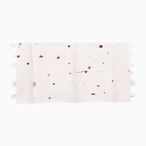 Harald Kroner, Cut 42, 2018, Tinte, Emaille auf Papier