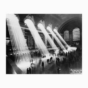 Rayos de sol en la estación Grand Central, 1930, impresión en gelatina de plata