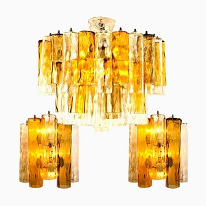 Extra Large Barovier Toso Light Fixtures from Mazzega, Set of 2