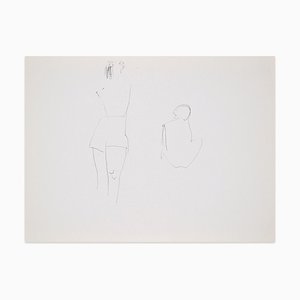 Flor David, Figures, 1950s, Pen on Paper