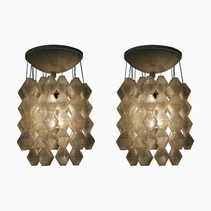 Mid-Century Pendant Lamps from Napako, Set of 2