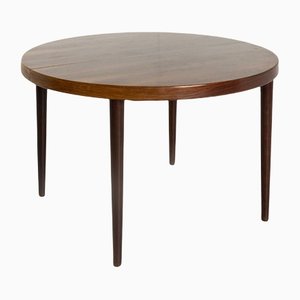 Vintage Extendable Round Dining Table, Denmark, 1960s