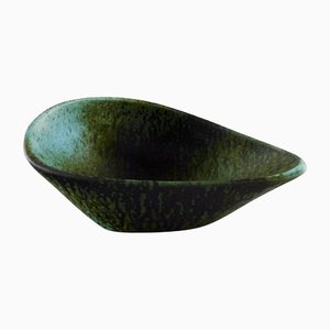 Freeform Bowl in Glazed Ceramic from Accolay, France, 1960s