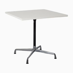 Square White Contract Table by Charles & Ray Eames for Vitra