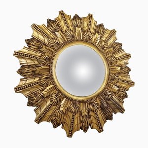 Large Golden Sunburst Mirror, 1960s