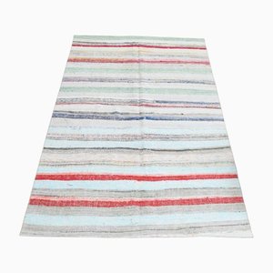 Alfombra Kilim turca vintage descolorida