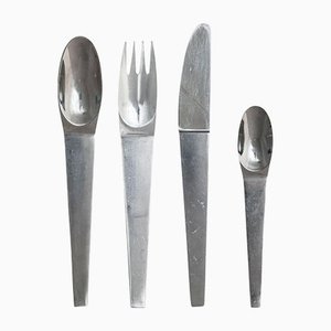 Mid-Century Austrian Stainless Steel No 2060 Cutlery by Carl Auböck for Amboss Austria, Set of 2