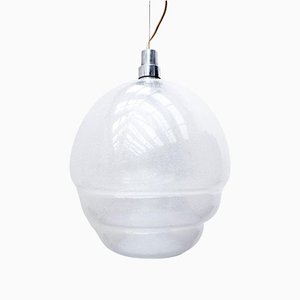 Lampe à Suspension Mid-Century Moderne en Verre de Murano par Carlo Nason pour Mazzega, Italie