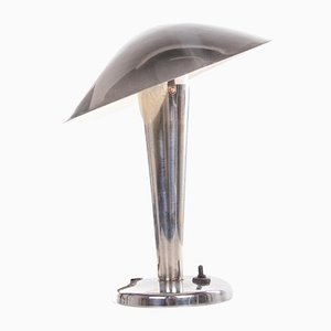 Chrome Mushroom Table Lamp by Josef Hurka for Napako, 1950s