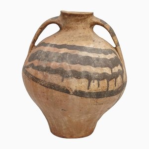 Vase Rustique Traditionnel en Céramique Peinte à la Main