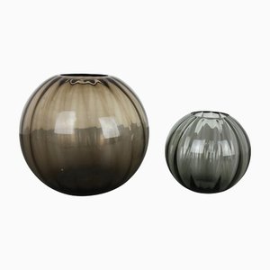 Vintage Ball Vases Turmaline by Wilhelm Wagenfeld for WMF Germany, 1960s, Set of 2
