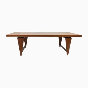 Danish Design Solid Teak Ml115 Coffee Table by Illum Wikkelso for Mikael Laursen, 1960s