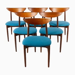 Scandinavian Modern Teak Dining Chairs by Harry Østergaard for Randers Møbelfabrik, 1960s, Set of 6