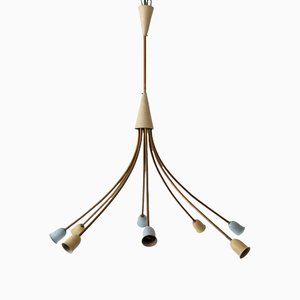 Grande Lampe à Suspension ou Lustre Sputnik Mid-Century Moderne, 1950s