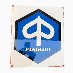 Cartel de exterior esmaltado Piaggio
