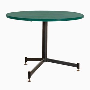Vintage Modern Green Wood & Metal Coffee Table, 1950s