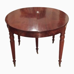 Antique French Mahogany Dining Table by Louis Philippe, 1850s