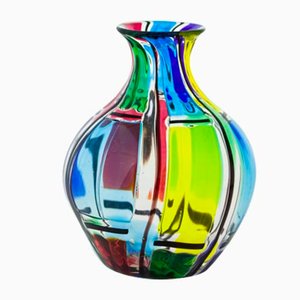 Murano Glas Carnevale Vase von Angelo Ballarin