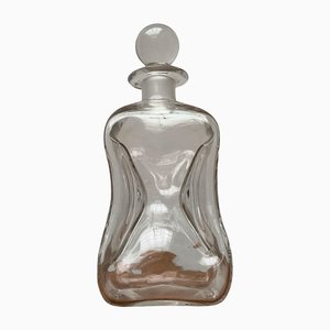 Botella Kluk Kluk danesa vintage de vidrio de Holmegaard