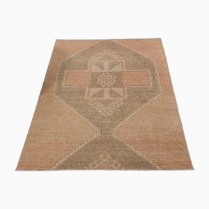 Small Turkish Handmade Wool Oushak Accent Rug